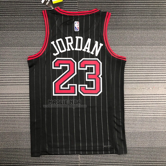 Maglia
 Michael Jordan NO 23 Chicago Bulls Statement 2020-21 Nero
